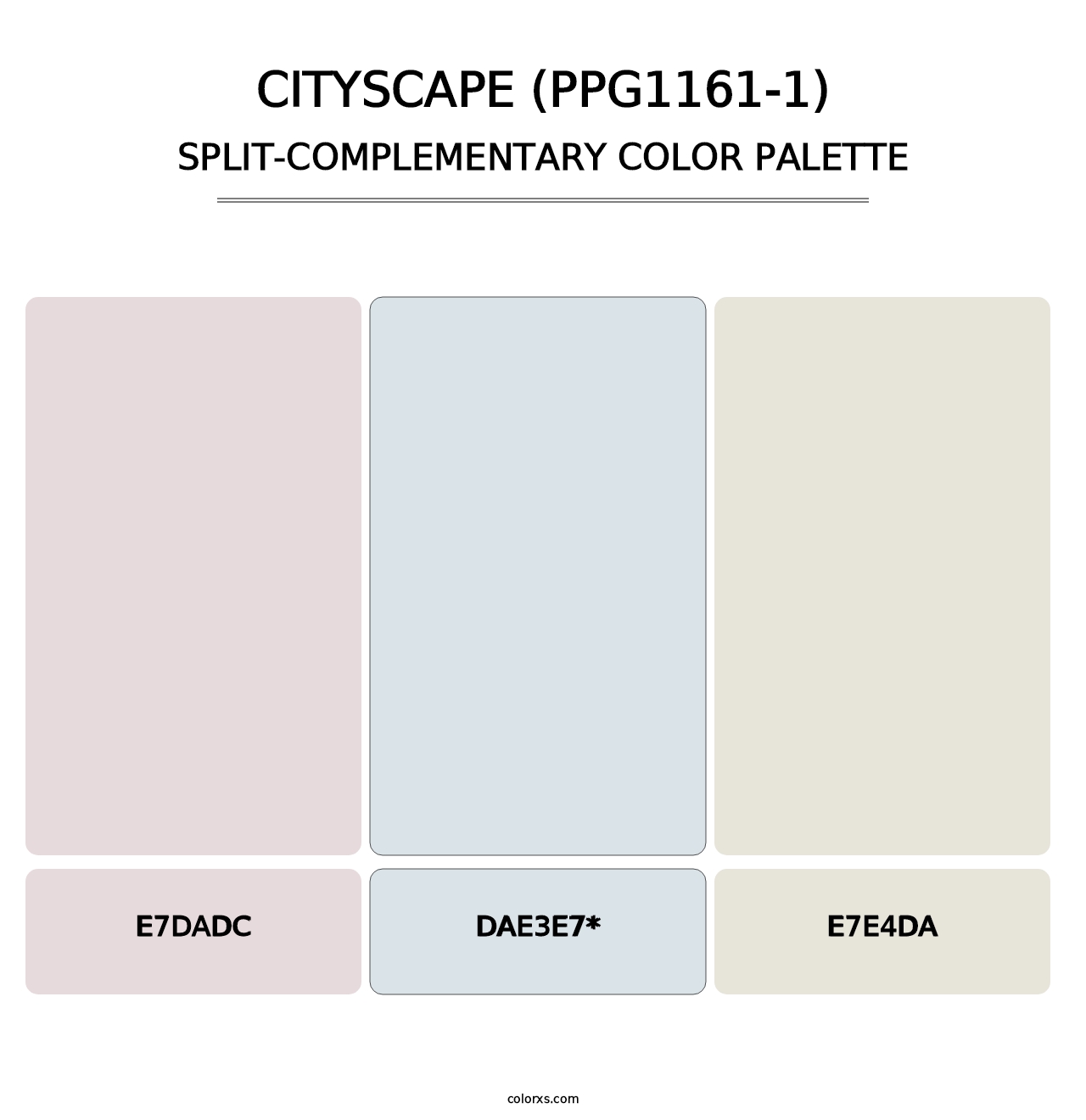 Cityscape (PPG1161-1) - Split-Complementary Color Palette