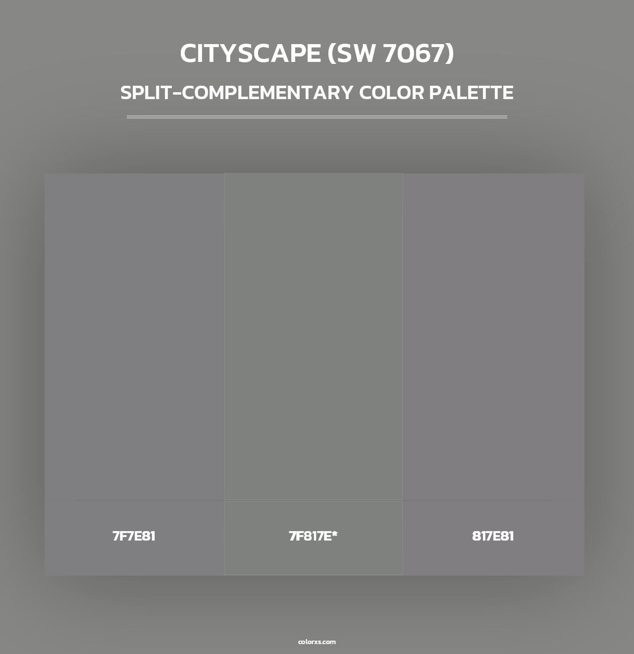 Cityscape (SW 7067) - Split-Complementary Color Palette