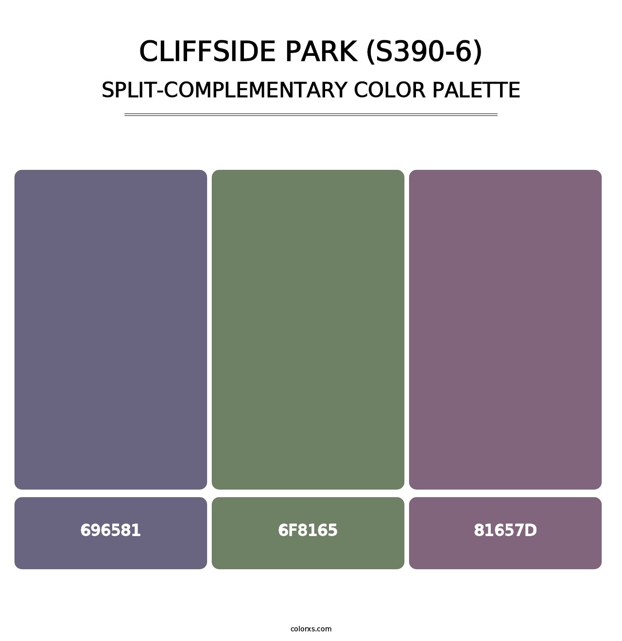 Cliffside Park (S390-6) - Split-Complementary Color Palette