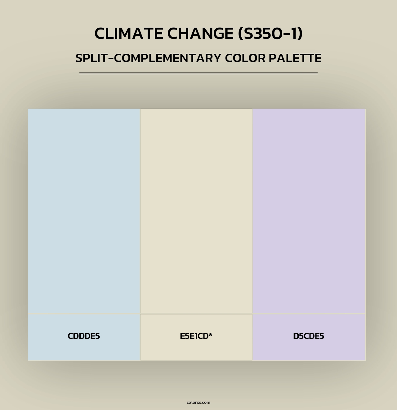 Climate Change (S350-1) - Split-Complementary Color Palette