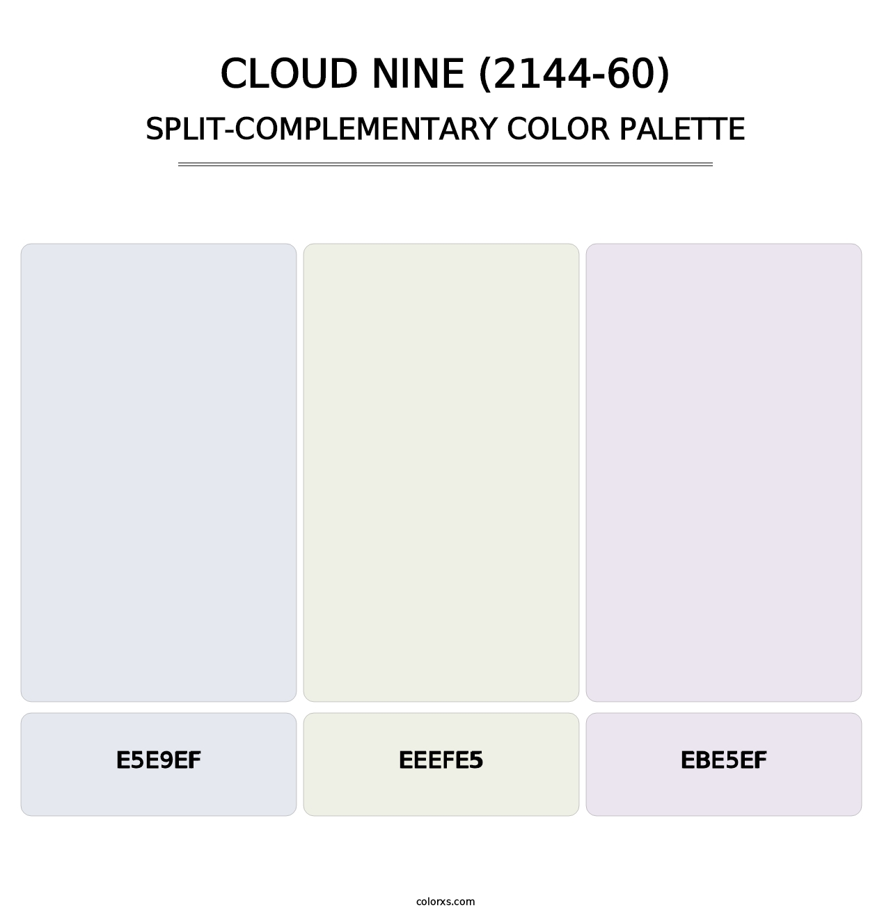 Cloud Nine (2144-60) - Split-Complementary Color Palette