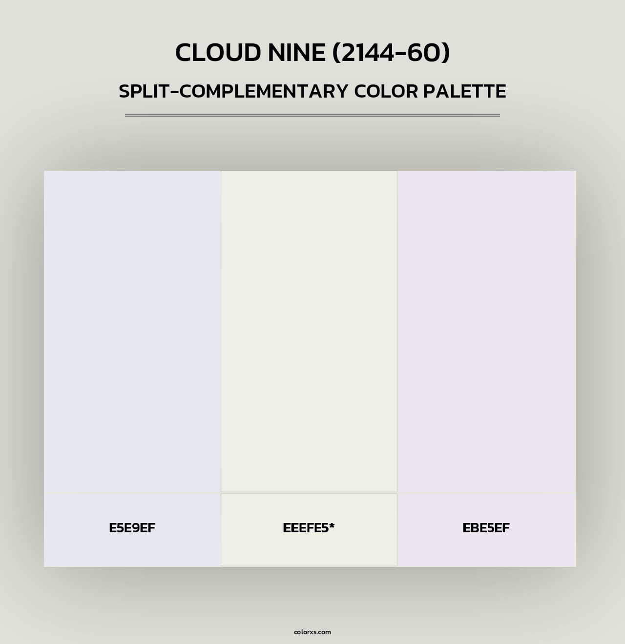 Cloud Nine (2144-60) - Split-Complementary Color Palette