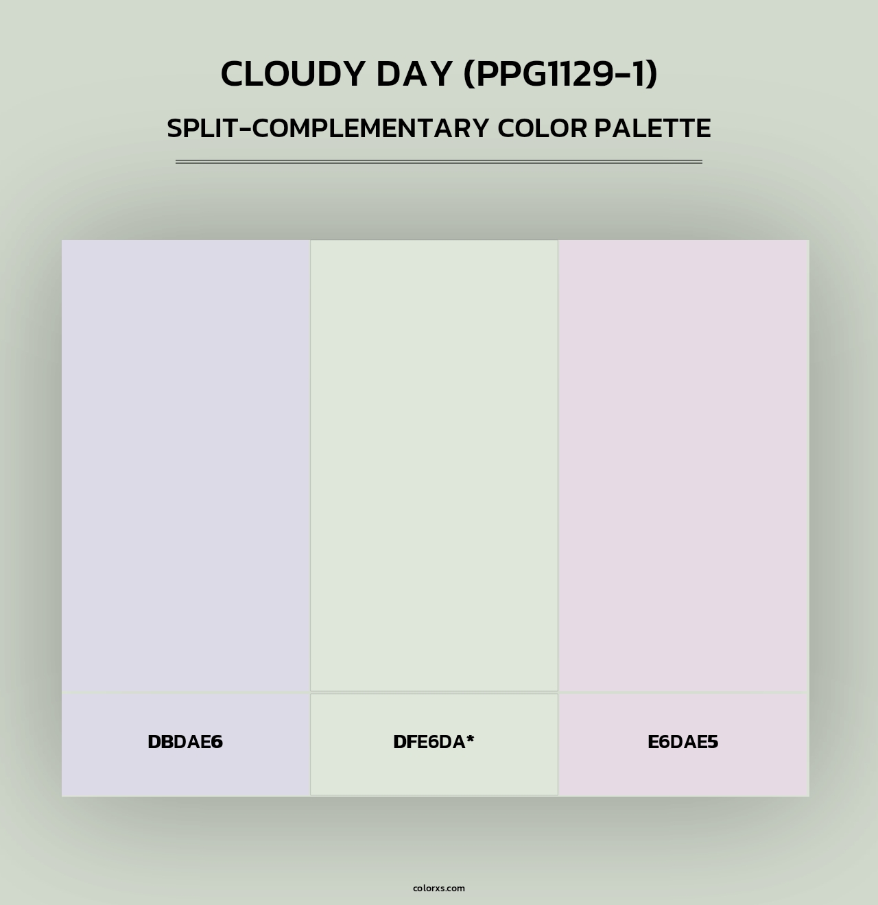 Cloudy Day (PPG1129-1) - Split-Complementary Color Palette