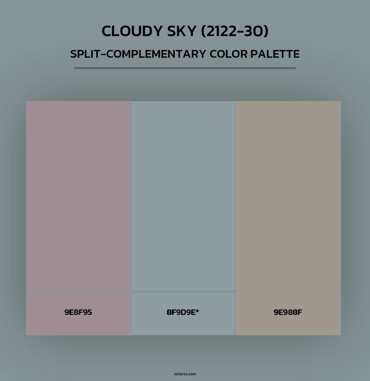 Cloudy Sky (2122-30) - Split-Complementary Color Palette
