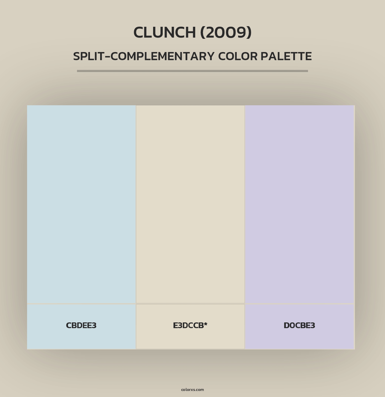Clunch (2009) - Split-Complementary Color Palette