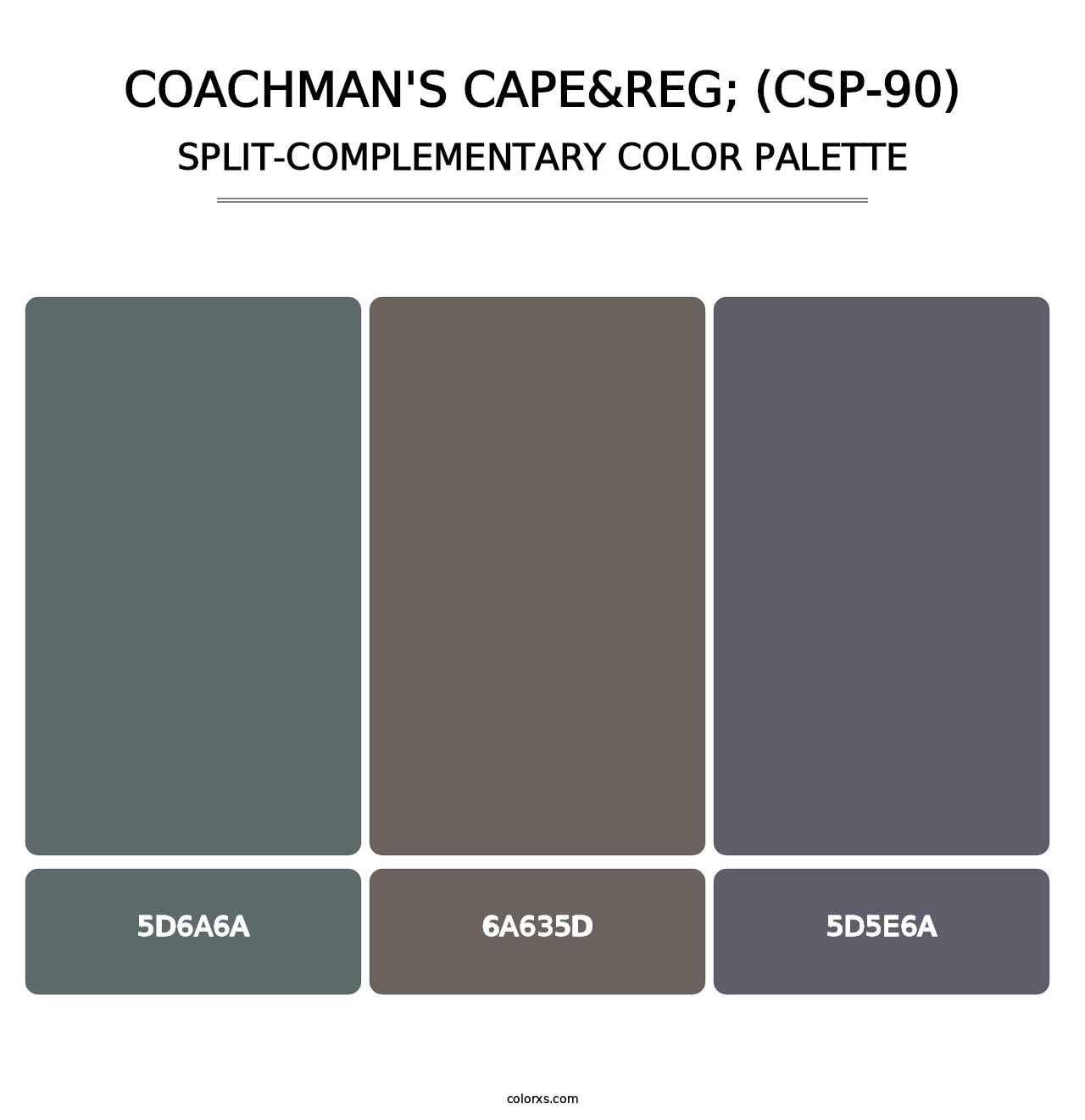 Coachman's Cape&reg; (CSP-90) - Split-Complementary Color Palette