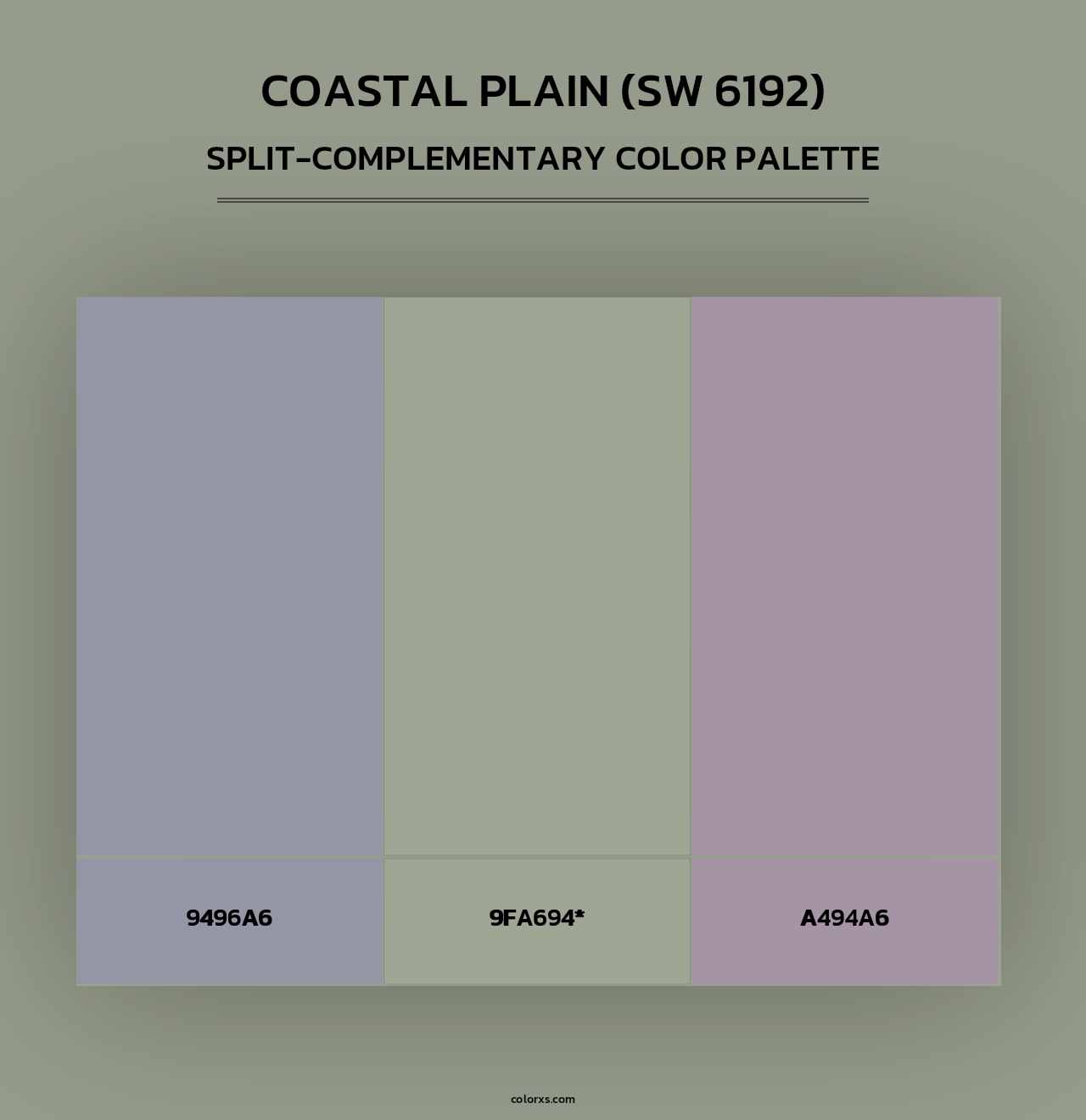 Coastal Plain (SW 6192) - Split-Complementary Color Palette