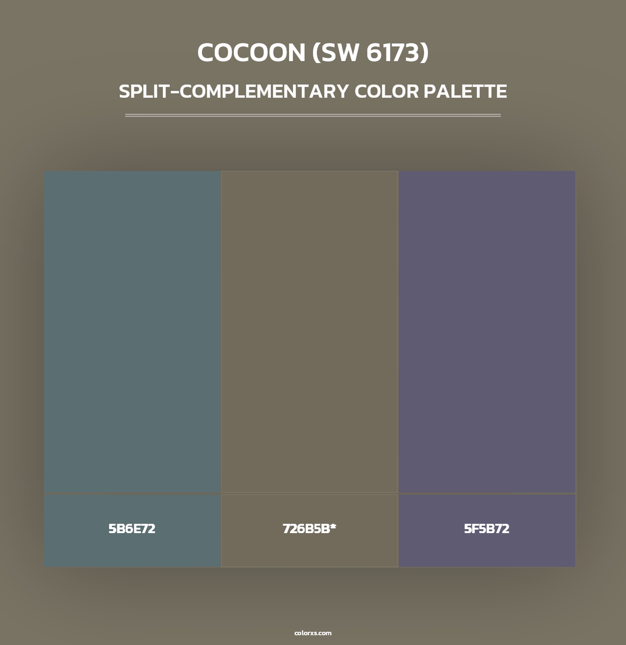 Cocoon (SW 6173) - Split-Complementary Color Palette