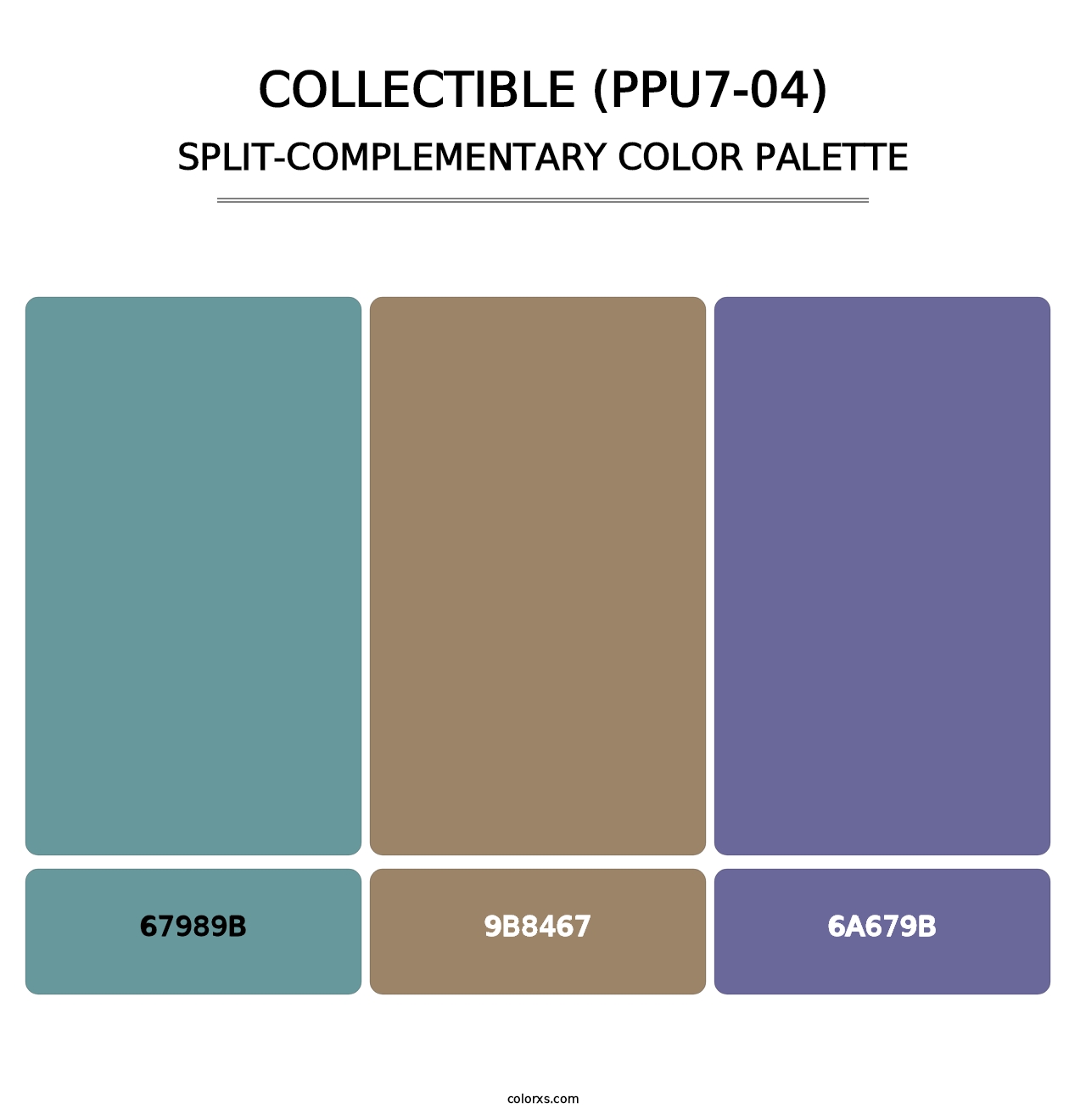 Collectible (PPU7-04) - Split-Complementary Color Palette