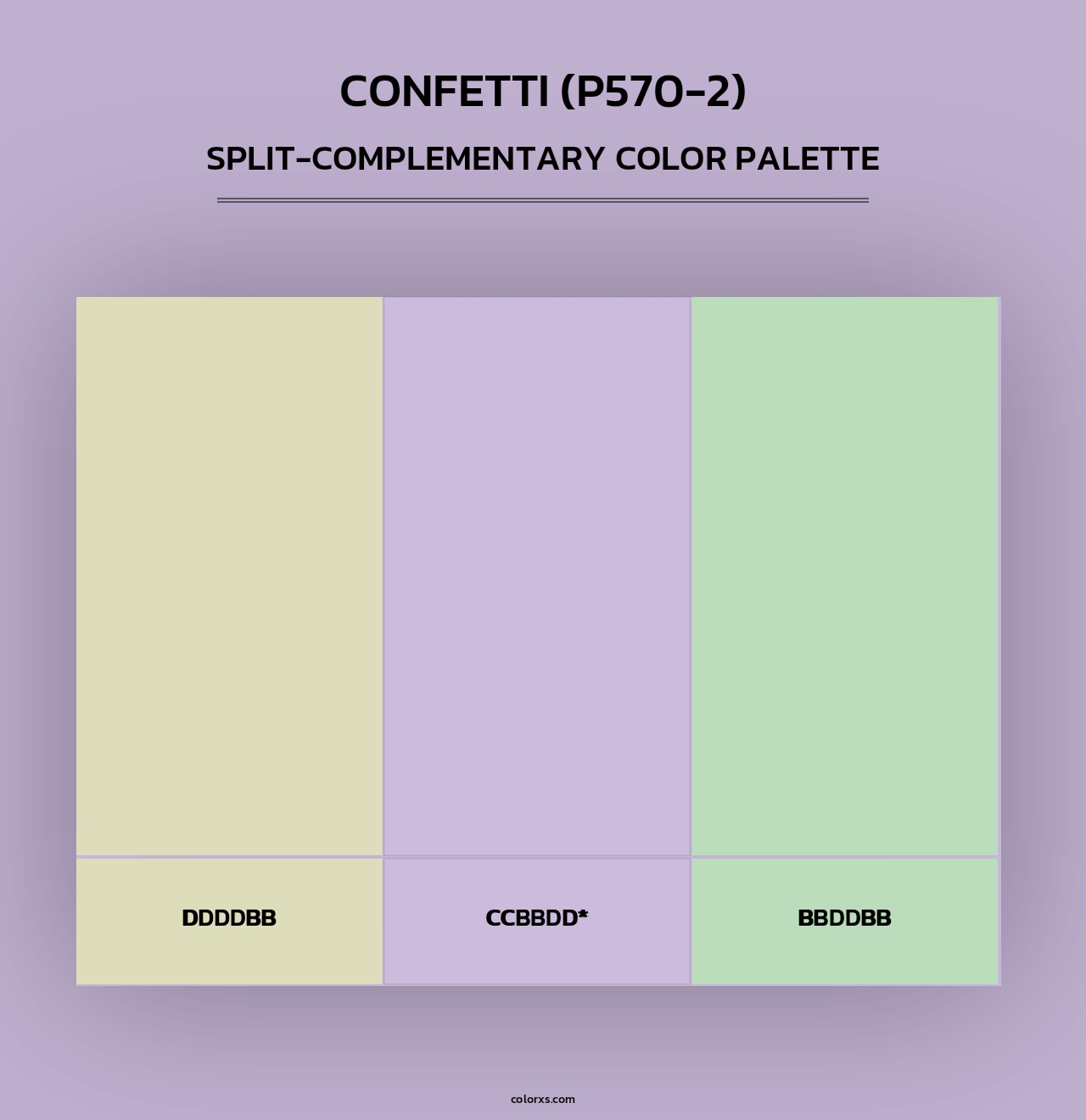 Confetti (P570-2) - Split-Complementary Color Palette