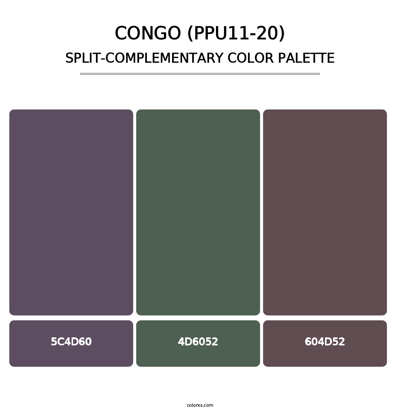 Congo (PPU11-20) - Split-Complementary Color Palette