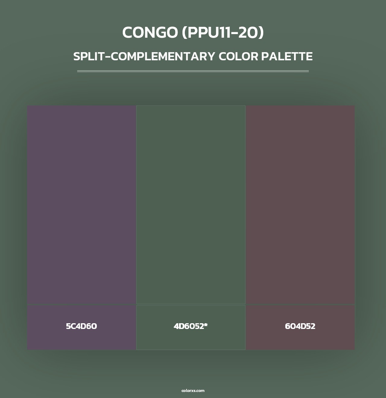 Congo (PPU11-20) - Split-Complementary Color Palette
