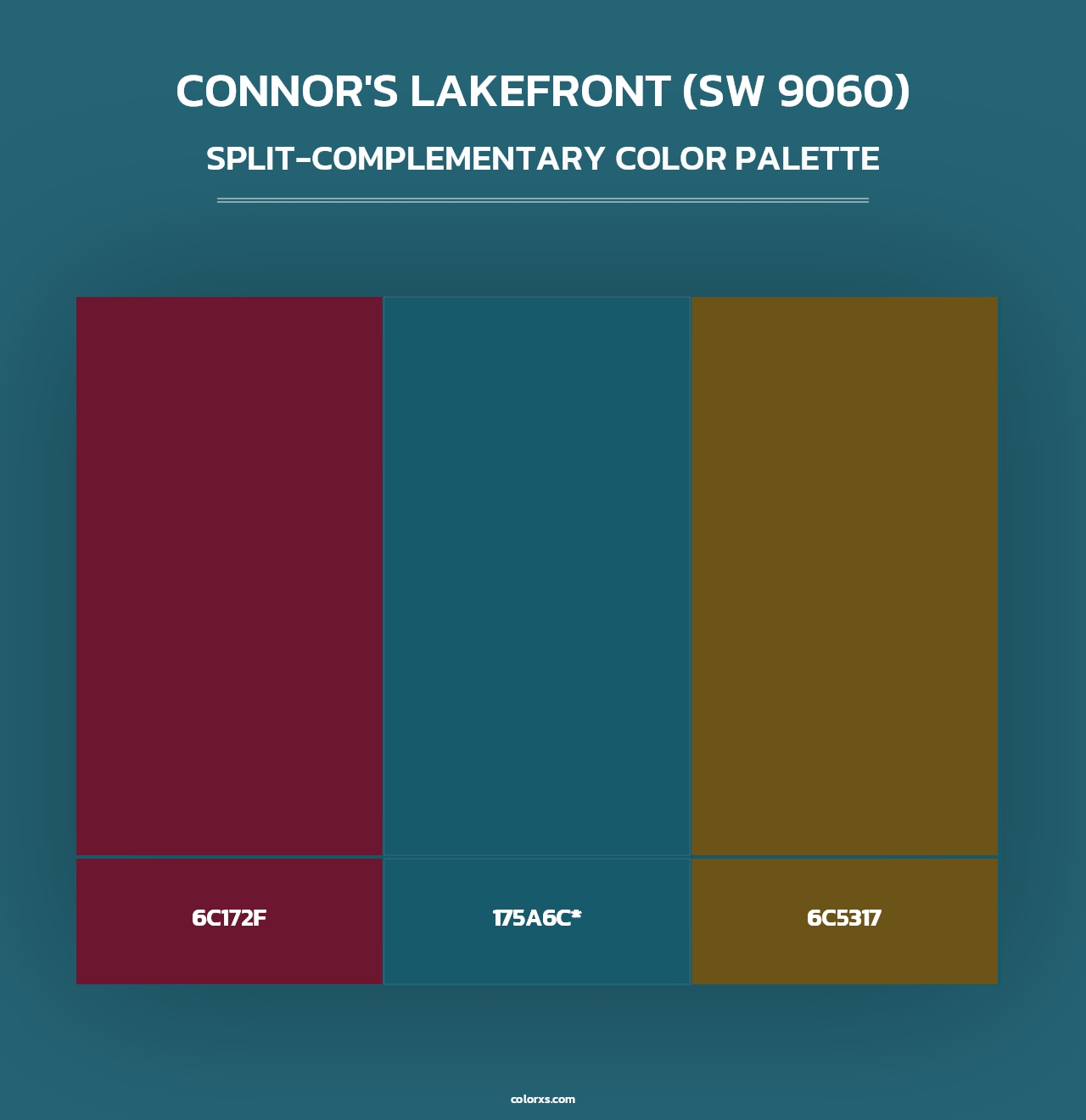 Connor's Lakefront (SW 9060) - Split-Complementary Color Palette
