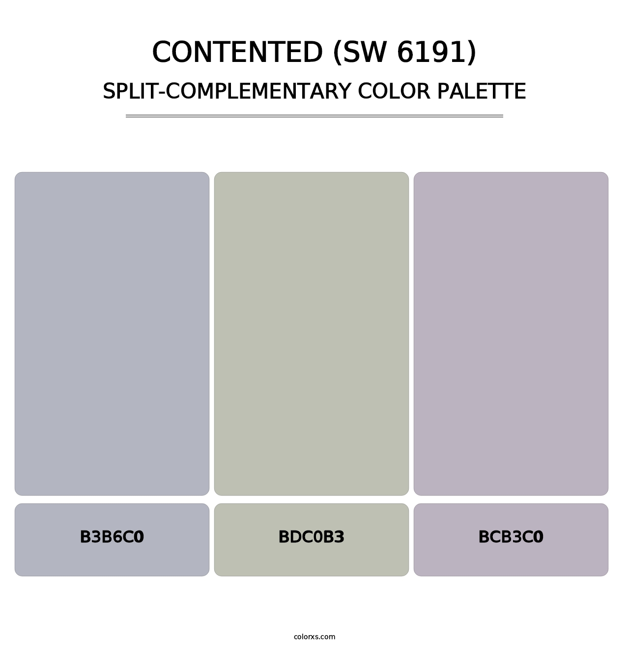 Contented (SW 6191) - Split-Complementary Color Palette