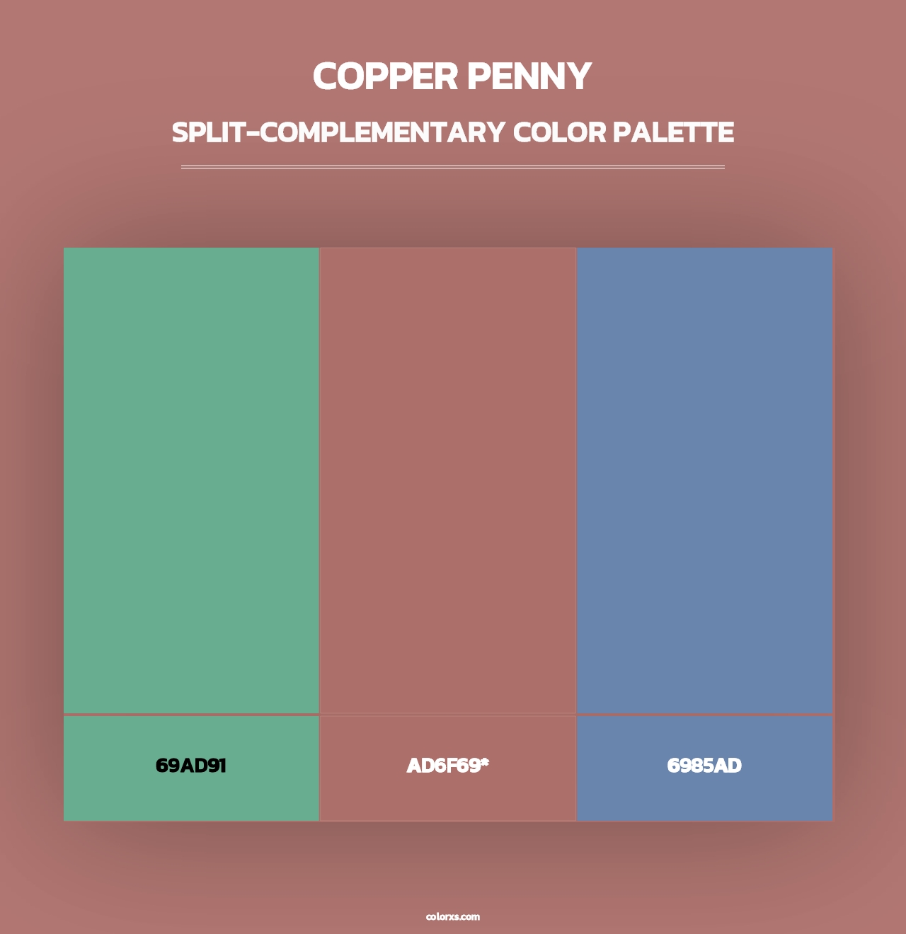 Copper Penny - Split-Complementary Color Palette