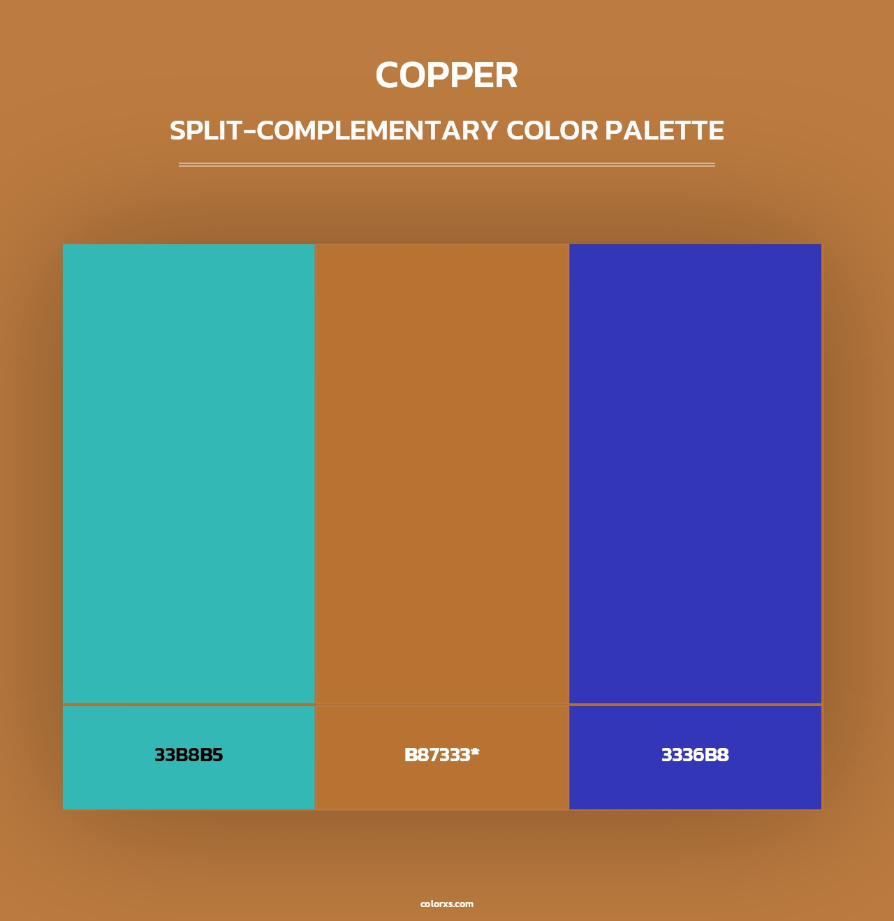 Copper - Split-Complementary Color Palette