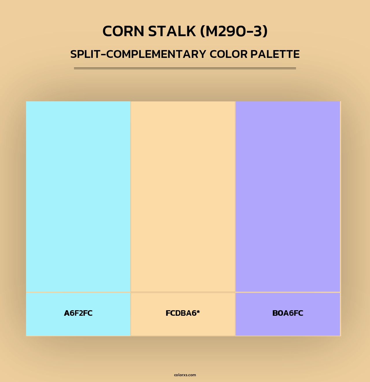 Corn Stalk (M290-3) - Split-Complementary Color Palette