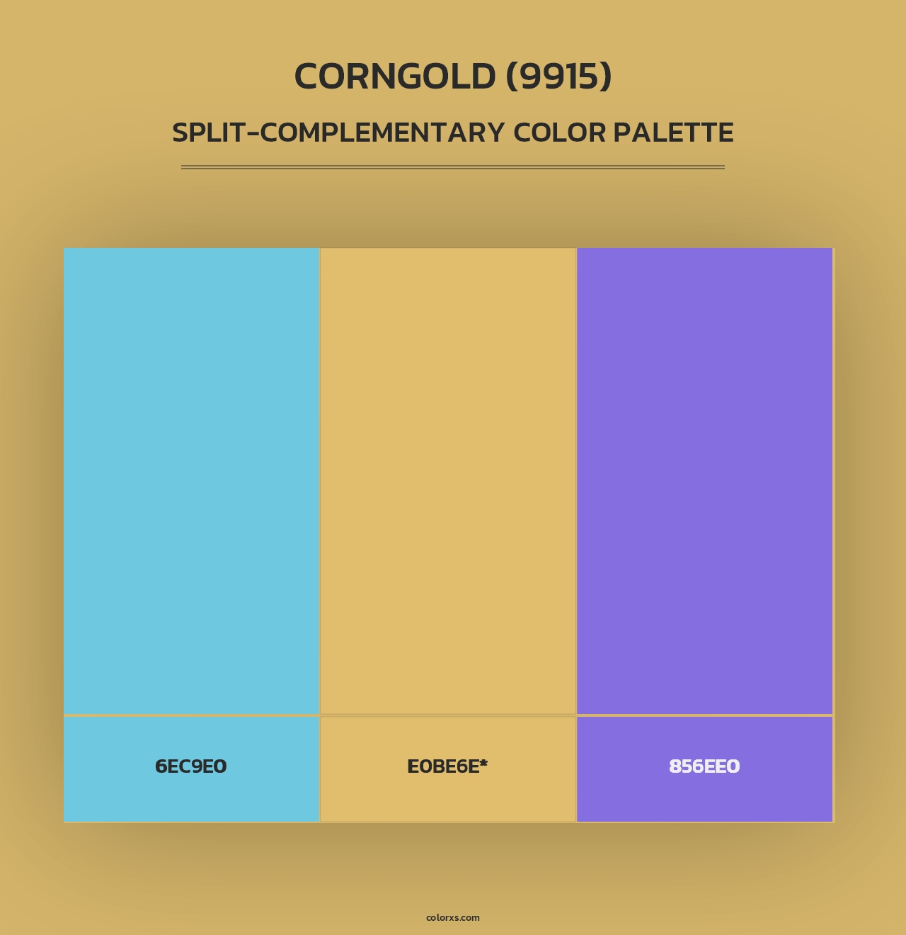Corngold (9915) - Split-Complementary Color Palette