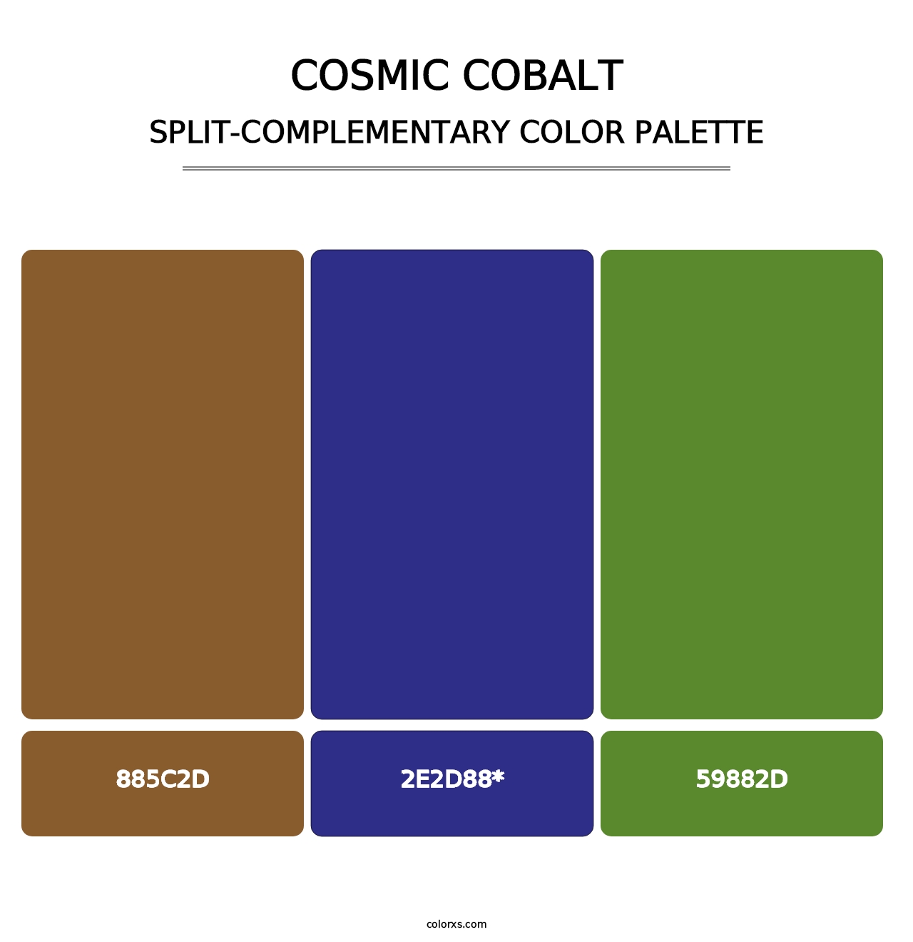 Cosmic Cobalt - Split-Complementary Color Palette