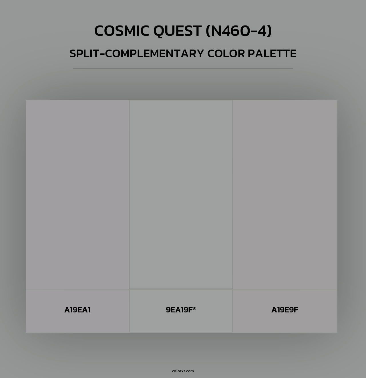 Cosmic Quest (N460-4) - Split-Complementary Color Palette