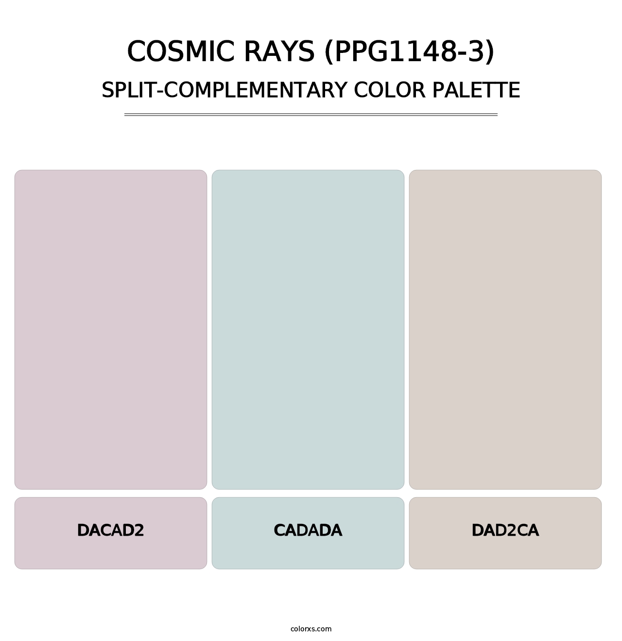 Cosmic Rays (PPG1148-3) - Split-Complementary Color Palette