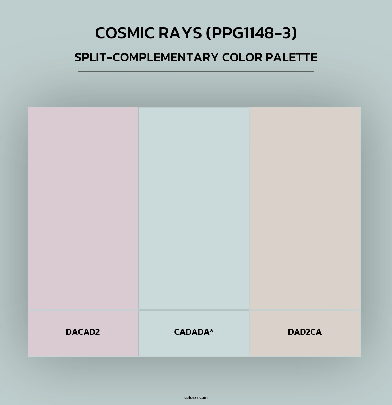Cosmic Rays (PPG1148-3) - Split-Complementary Color Palette