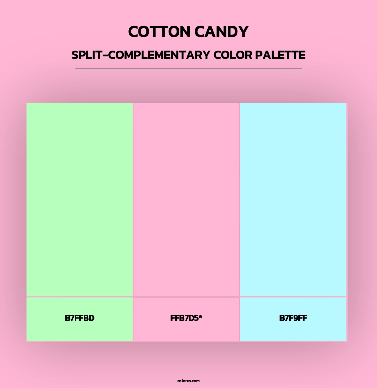 Cotton Candy - Split-Complementary Color Palette