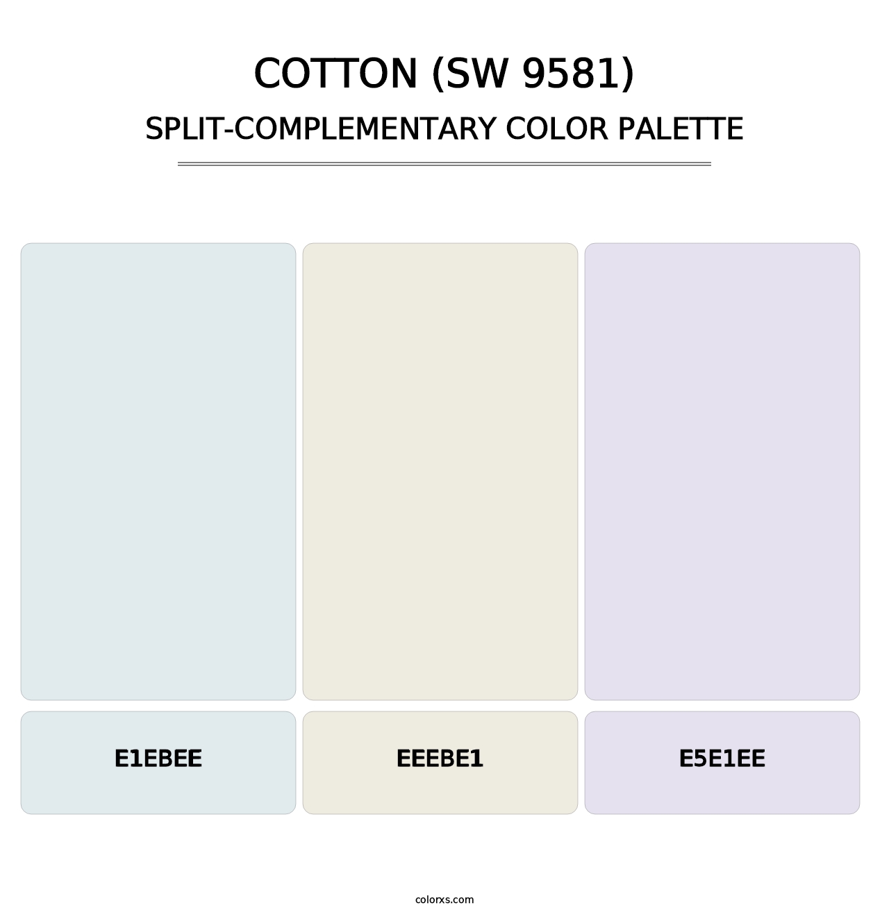 Cotton (SW 9581) - Split-Complementary Color Palette