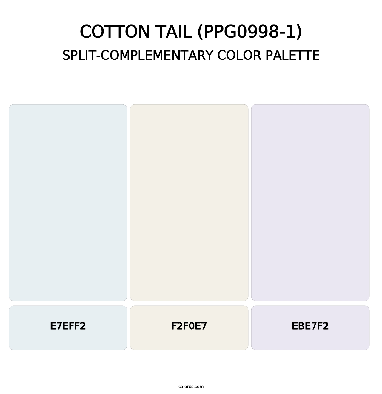 Cotton Tail (PPG0998-1) - Split-Complementary Color Palette