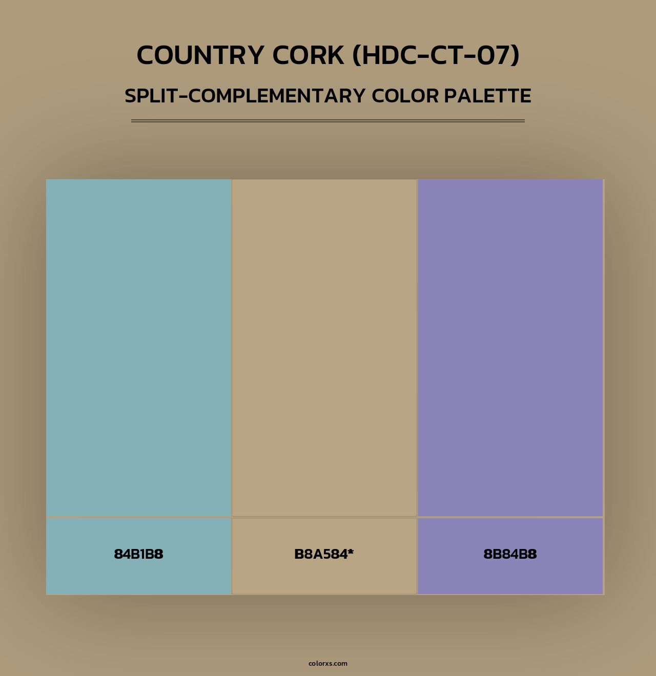 Country Cork (HDC-CT-07) - Split-Complementary Color Palette