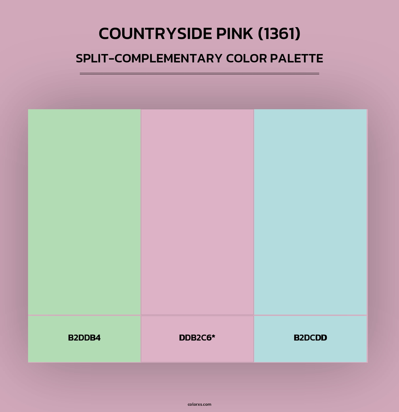 Countryside Pink (1361) - Split-Complementary Color Palette