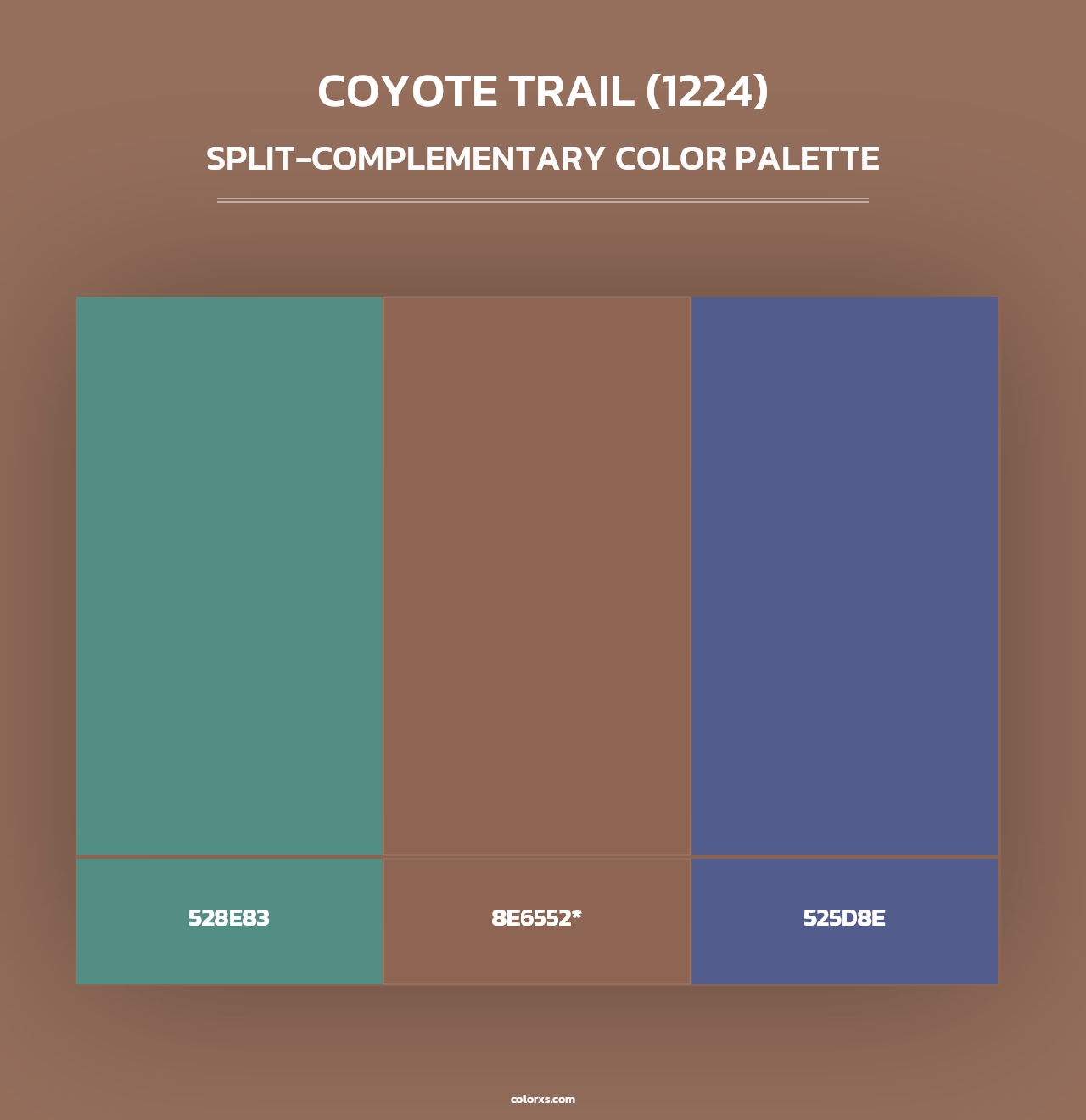 Coyote Trail (1224) - Split-Complementary Color Palette