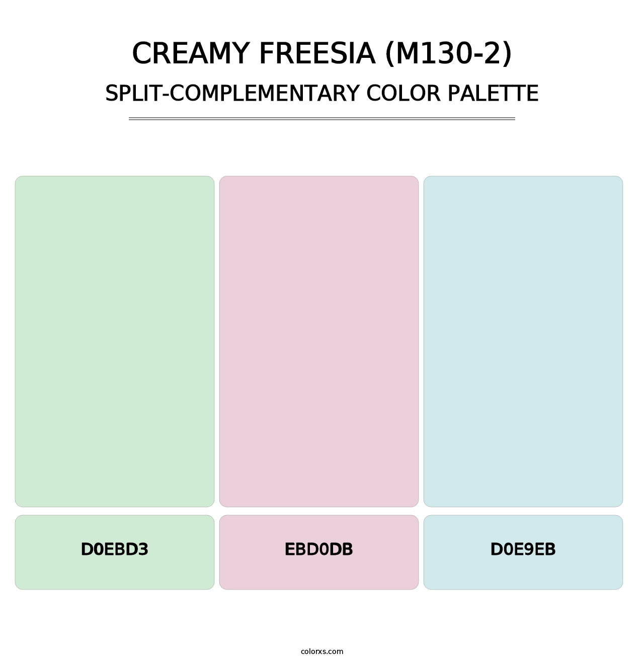 Creamy Freesia (M130-2) - Split-Complementary Color Palette