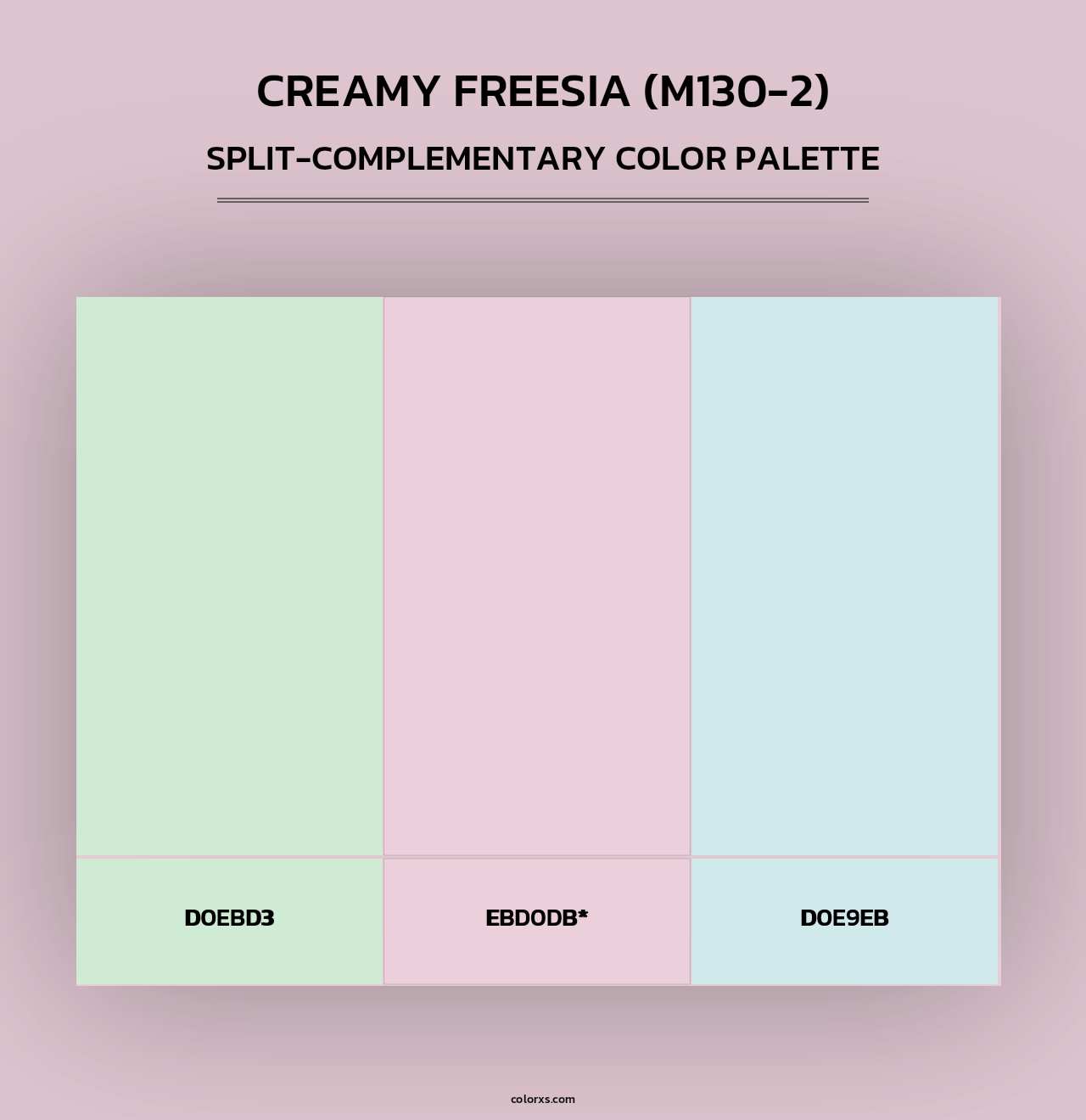 Creamy Freesia (M130-2) - Split-Complementary Color Palette