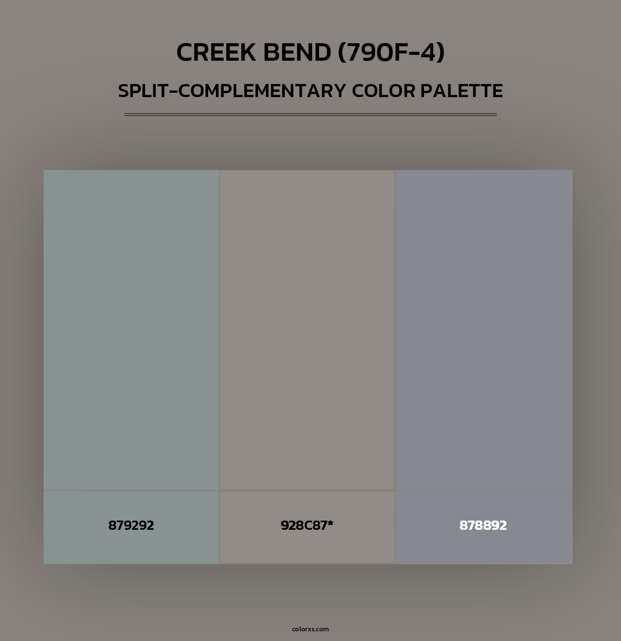 Creek Bend (790F-4) - Split-Complementary Color Palette