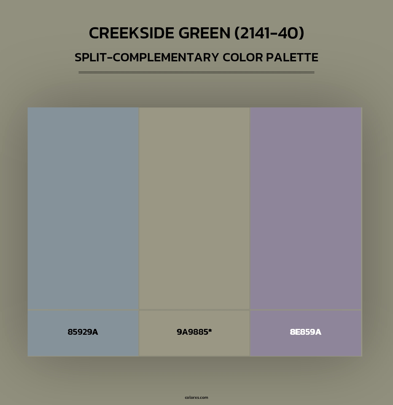 Creekside Green (2141-40) - Split-Complementary Color Palette