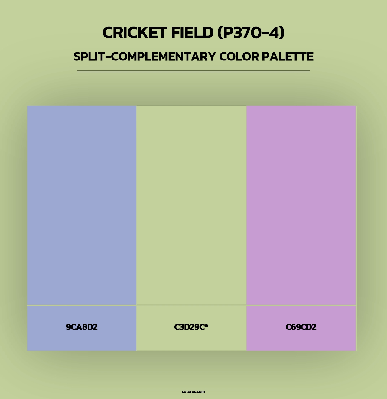 Cricket Field (P370-4) - Split-Complementary Color Palette