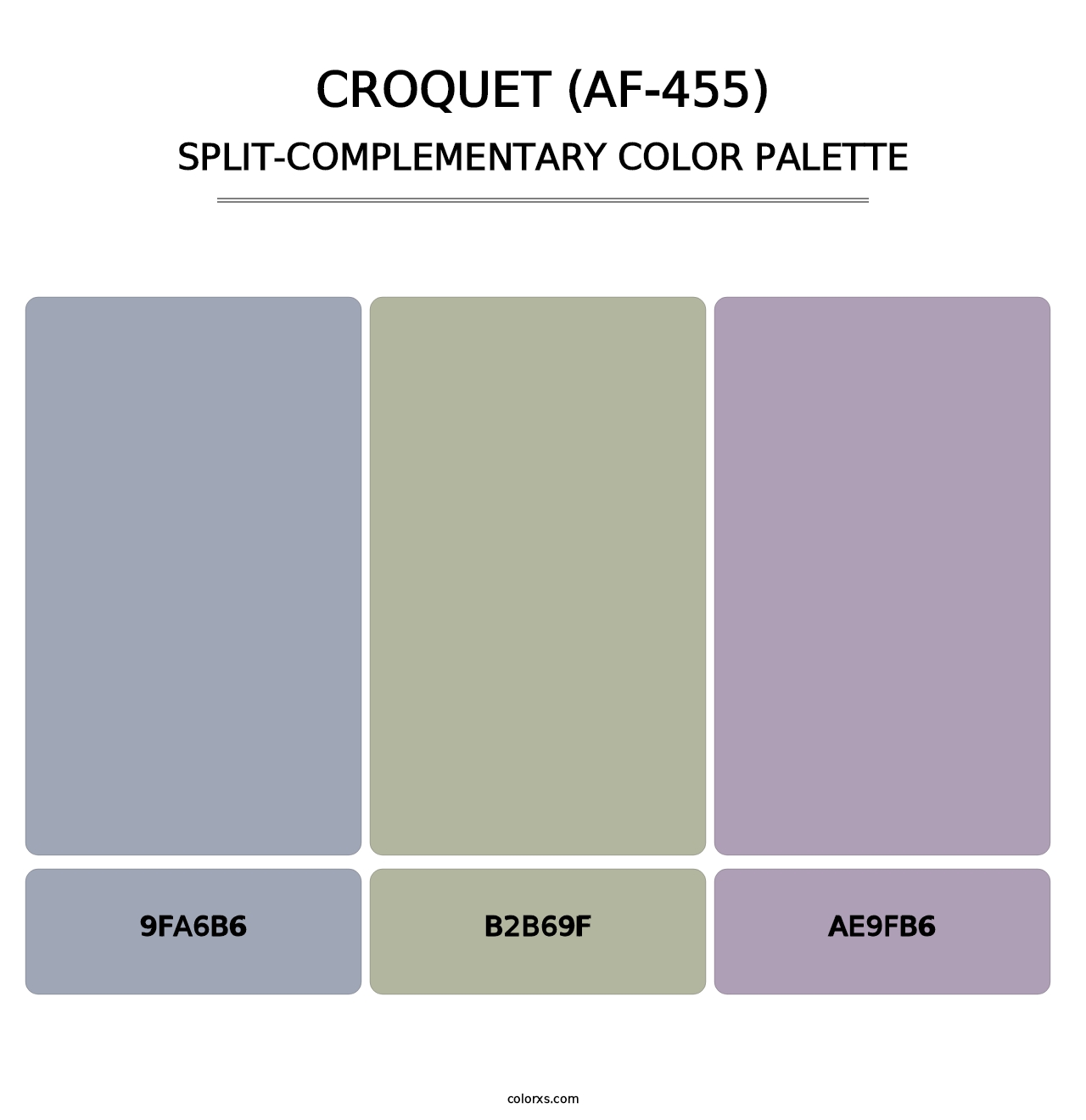 Croquet (AF-455) - Split-Complementary Color Palette
