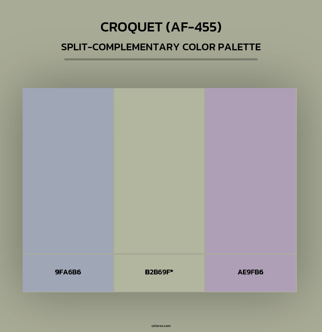 Croquet (AF-455) - Split-Complementary Color Palette