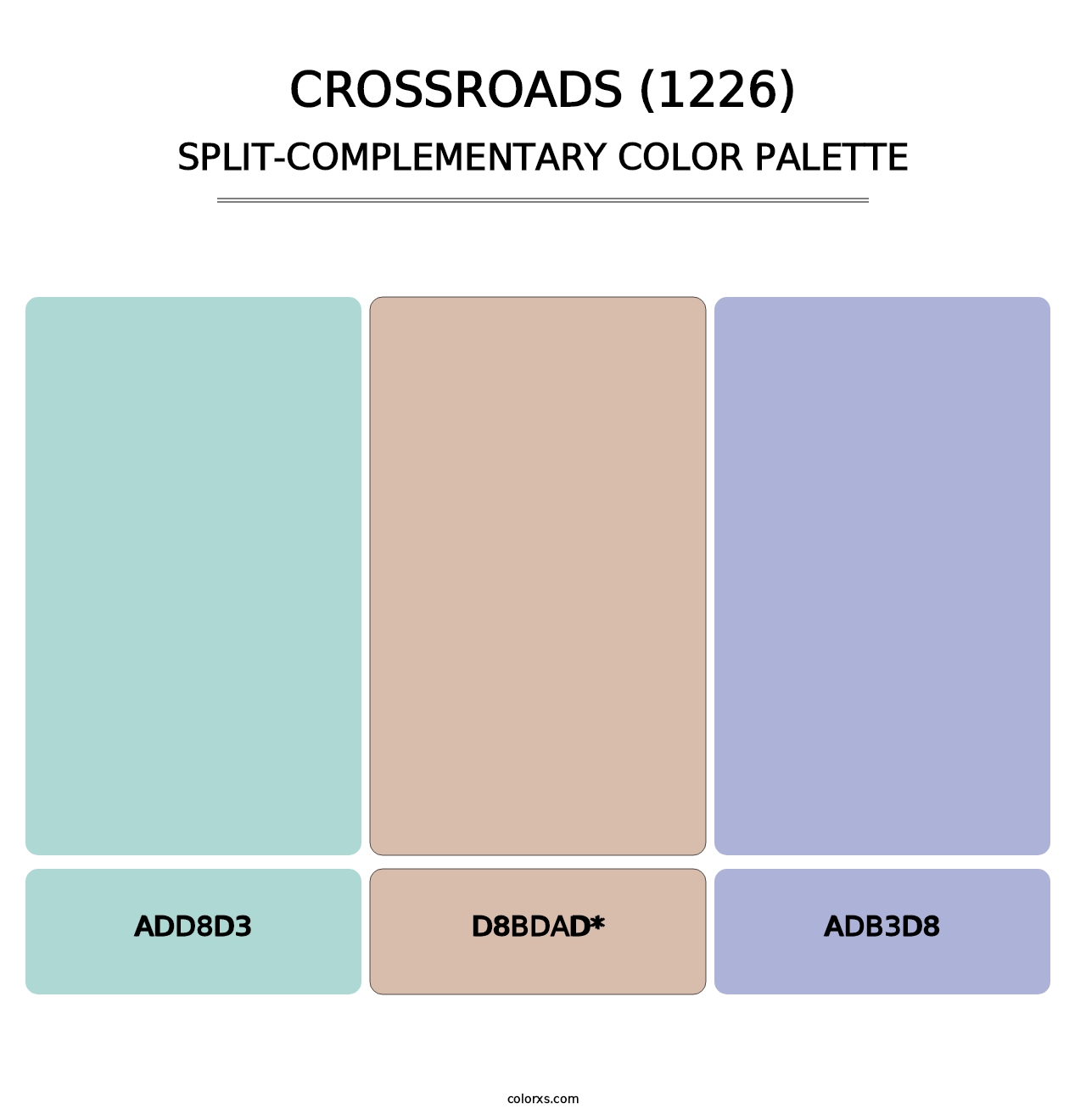 Crossroads (1226) - Split-Complementary Color Palette