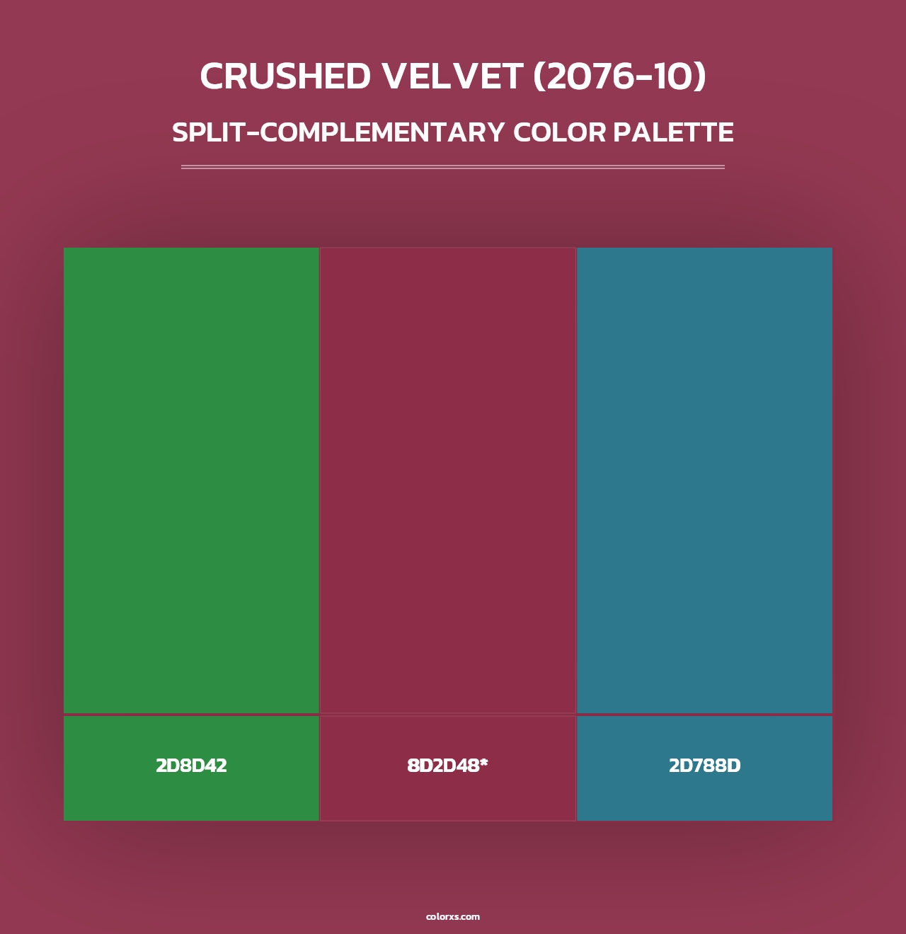 Crushed Velvet (2076-10) - Split-Complementary Color Palette