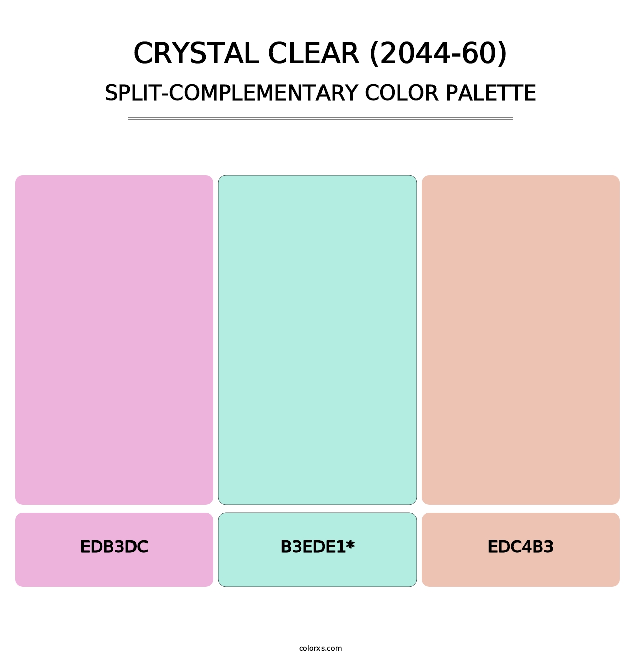 Crystal Clear (2044-60) - Split-Complementary Color Palette