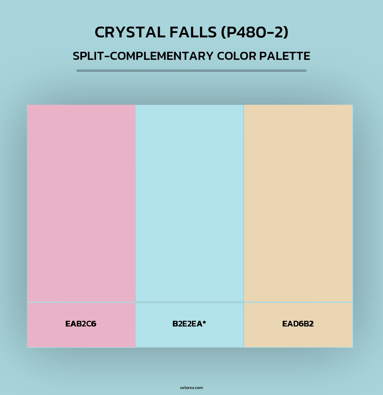 Crystal Falls (P480-2) - Split-Complementary Color Palette