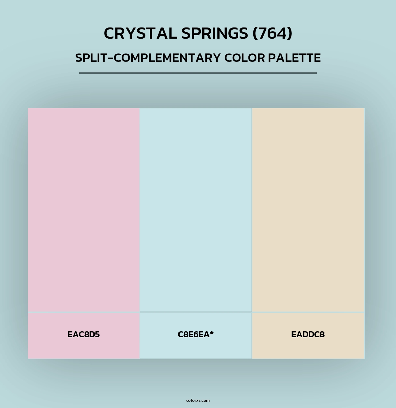 Crystal Springs (764) - Split-Complementary Color Palette