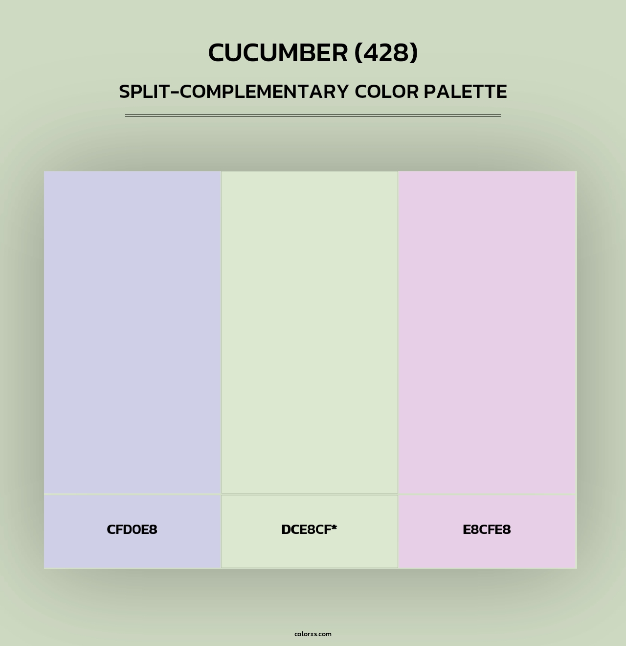 Cucumber (428) - Split-Complementary Color Palette