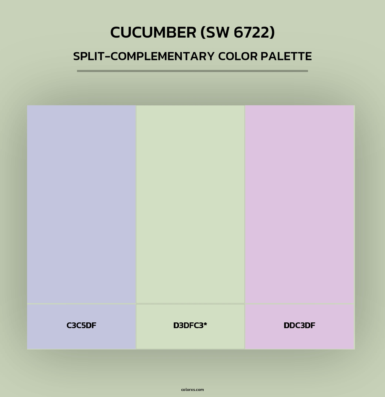 Cucumber (SW 6722) - Split-Complementary Color Palette