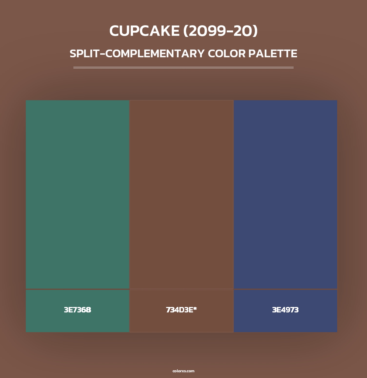 Cupcake (2099-20) - Split-Complementary Color Palette