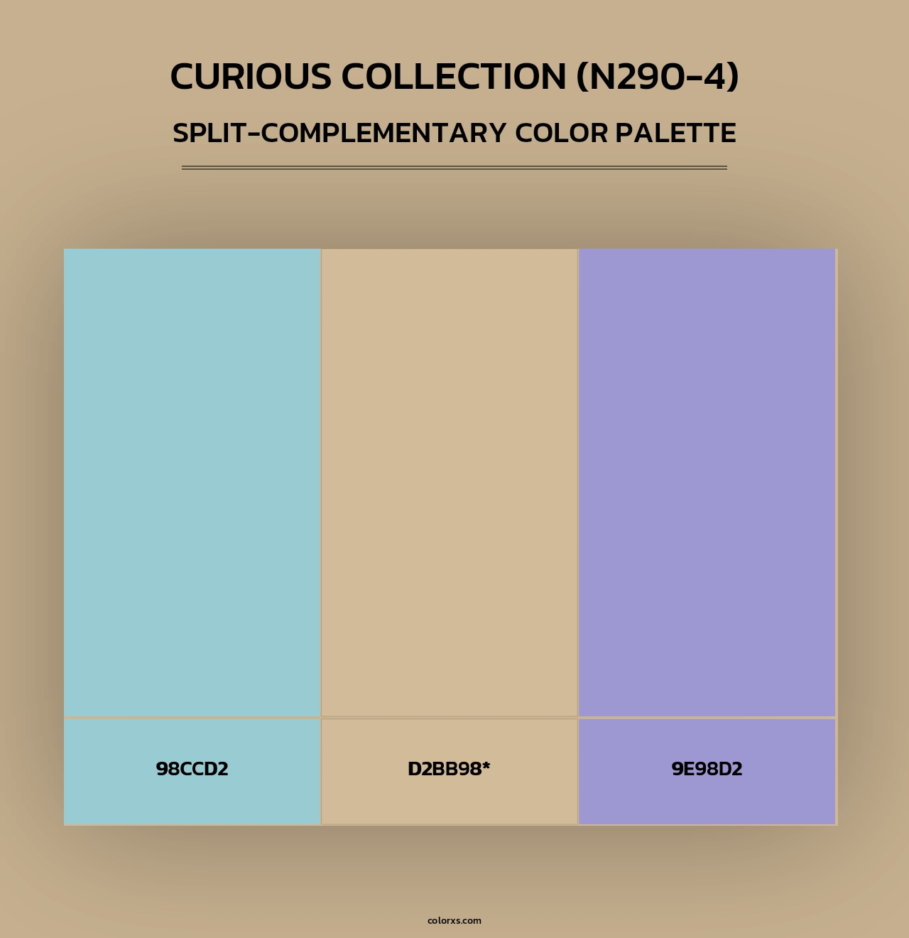 Curious Collection (N290-4) - Split-Complementary Color Palette