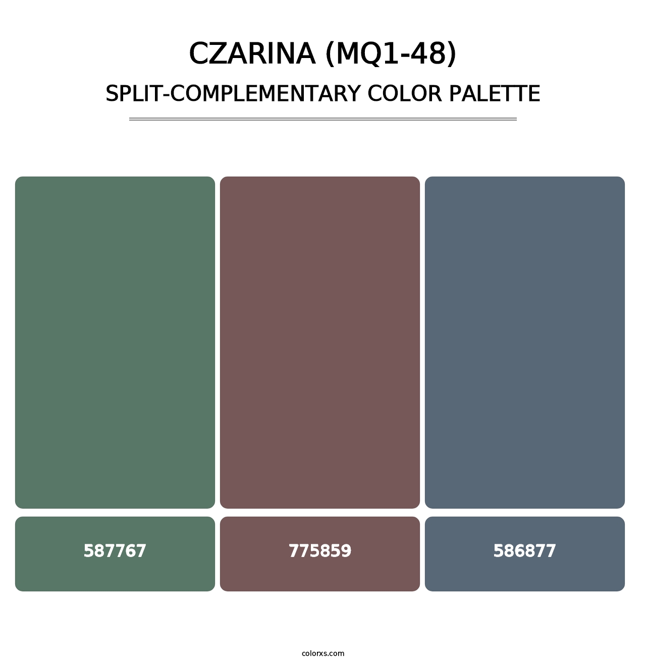 Czarina (MQ1-48) - Split-Complementary Color Palette