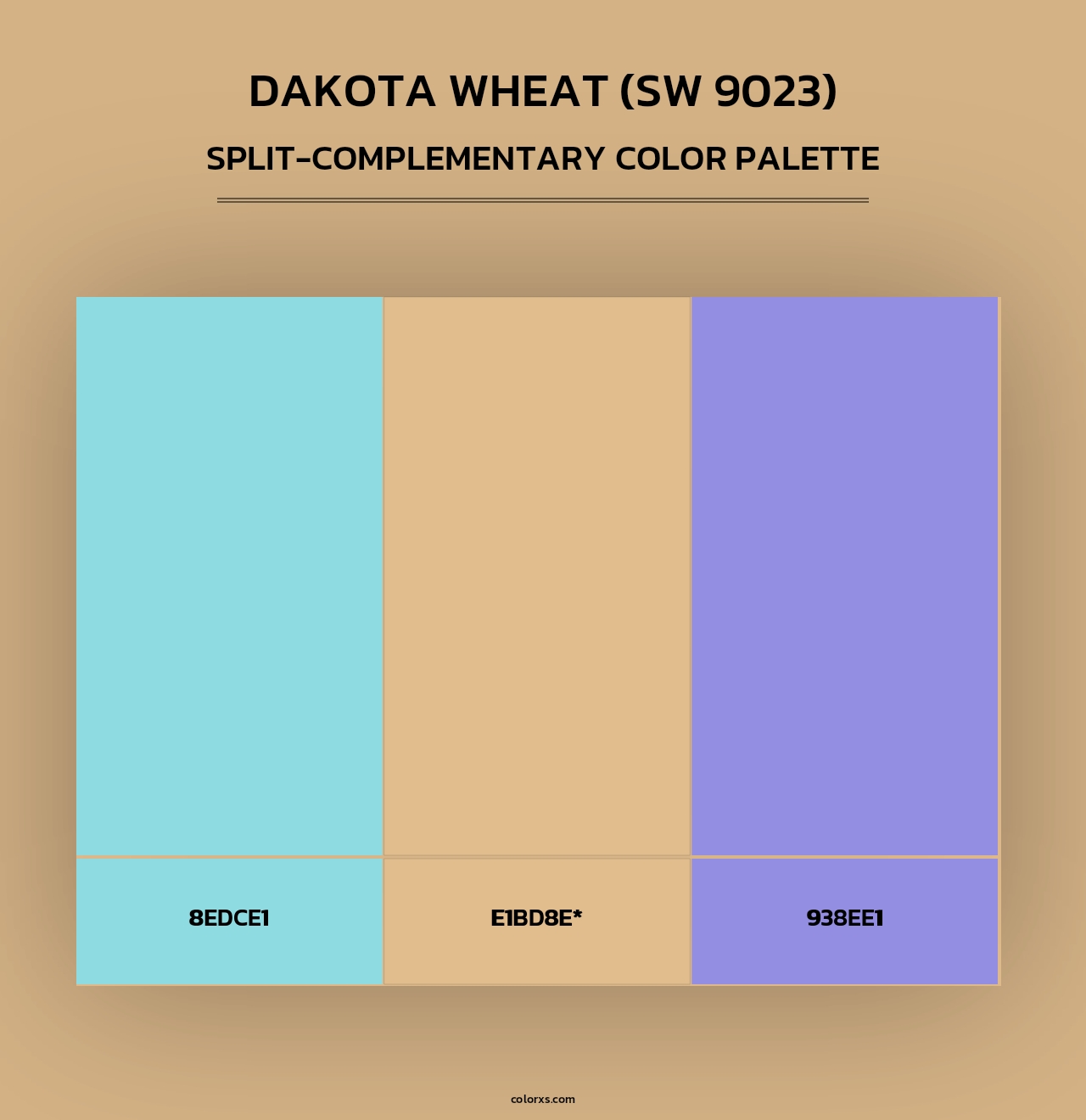 Dakota Wheat (SW 9023) - Split-Complementary Color Palette